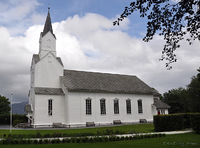 Florø kirke ble bygd i 1882. Foto: Erling Jensen.